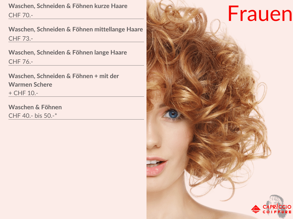 Preise Coiffeur Frauenfeld